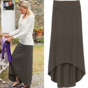 Athleta maxi skirt with high-low hem